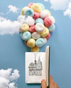 意大利藝術家pietro cataudella手繪融合現(xiàn)實場景 同框拍攝毫無違和